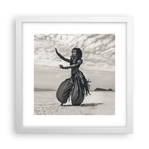 Affisch i vit ram - Sydliga öars dans - 30x30 cm