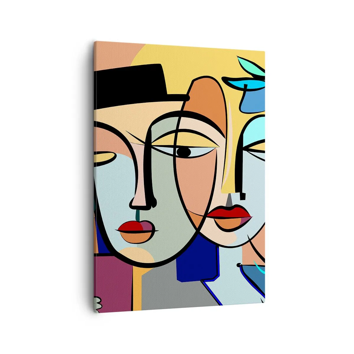 Canvastavla - Bild på duk - Picassos randez vous - 50x70 cm
