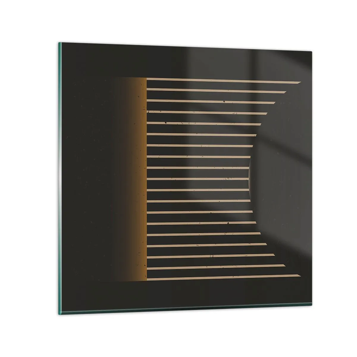 Glastavla - Bild på glas - Utforska mörkret - 40x40 cm