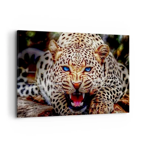 Canvastavla - Bild på duk - Ilska är dålig för skönheten - 100x70 cm