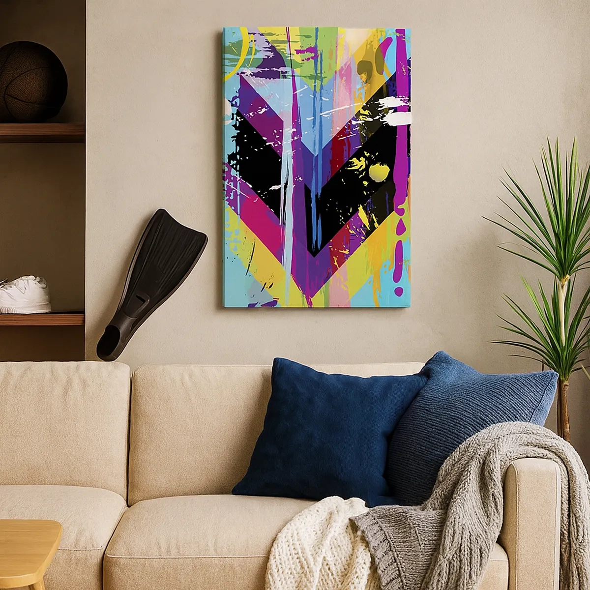 Canvastavla - Bild på duk - Uppifrån nedåt - 50x70 cm