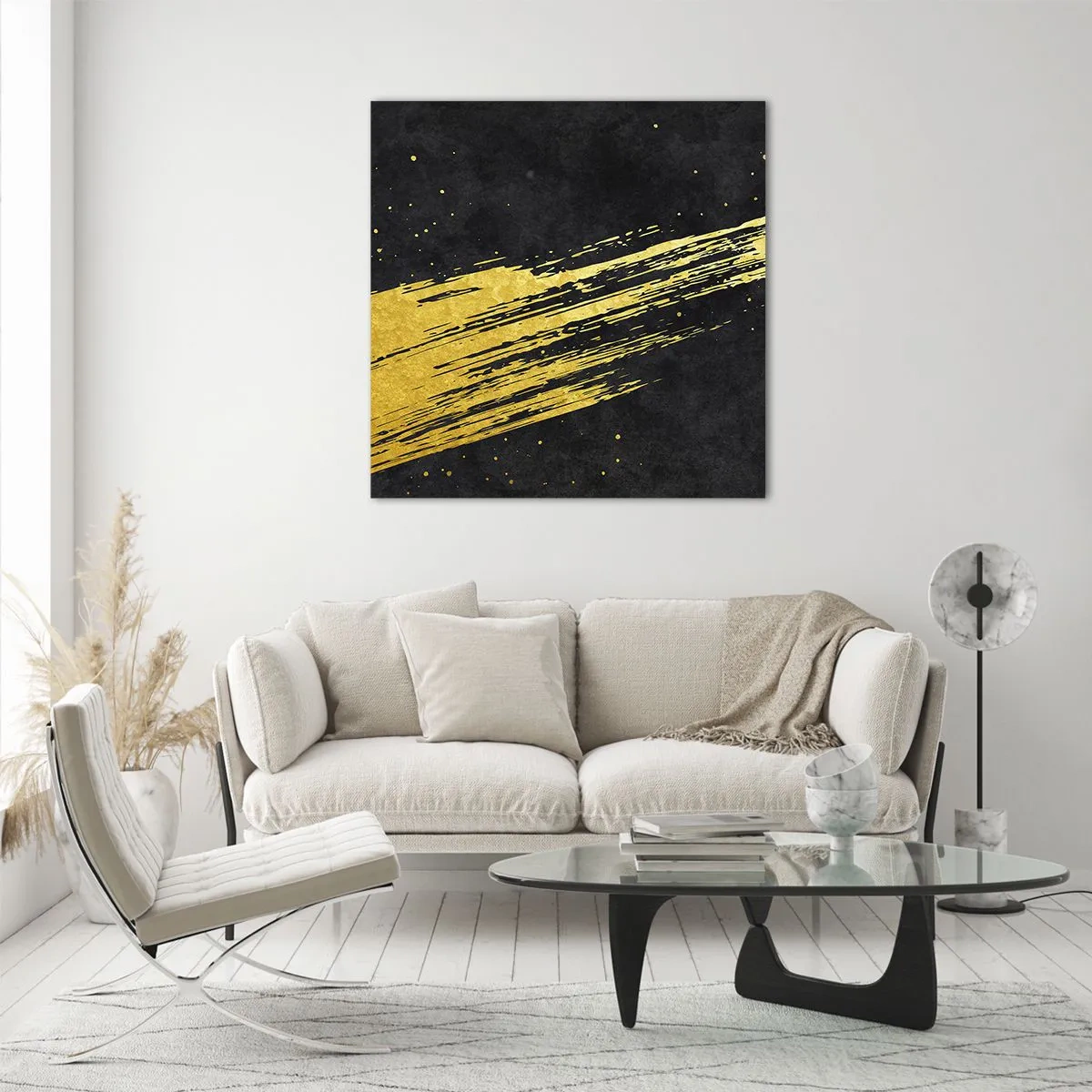 Glastavla - Bild på glas - Hoppa in i hyperrymden - 60x60 cm