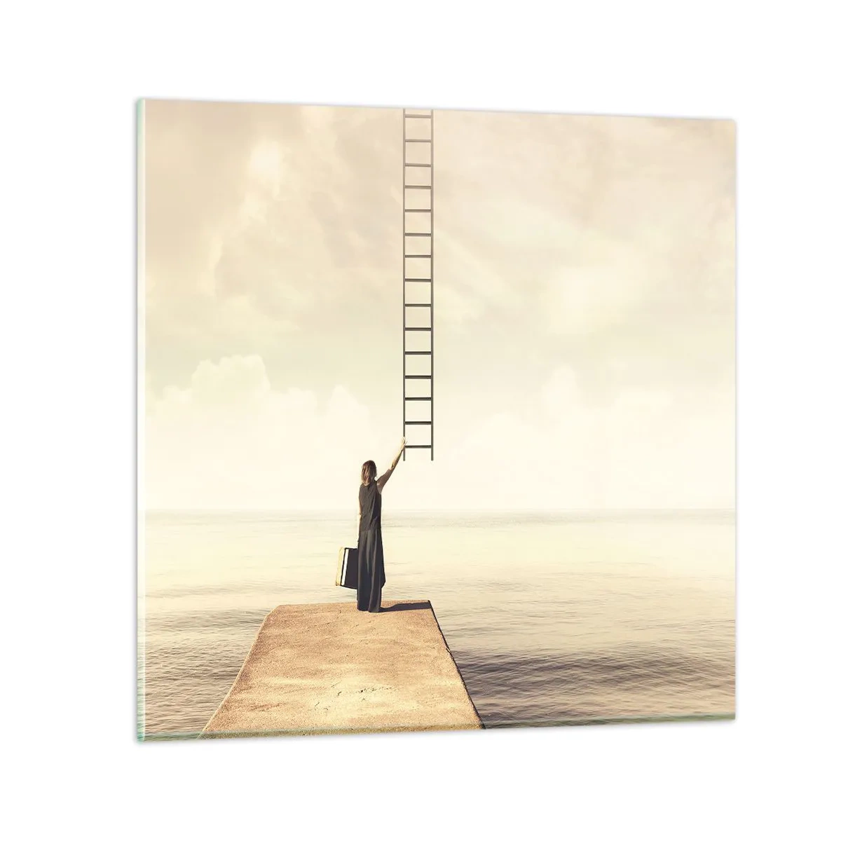 Glastavla - Bild på glas - Magisk resa - 40x40 cm