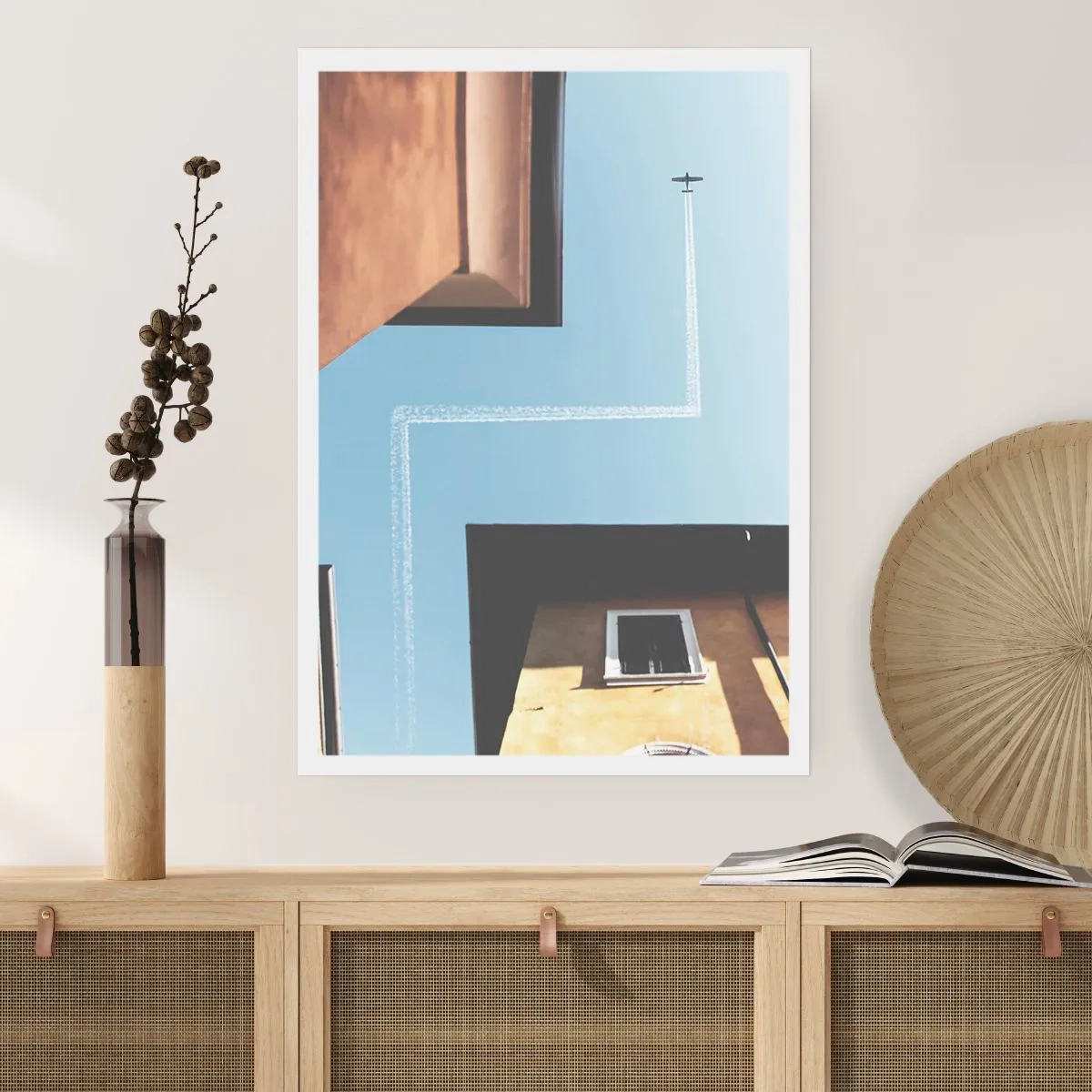 Affisch - Ovanför stadens labyrint - 61x91 cm