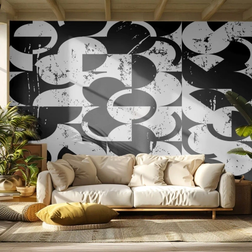 Fototapet på mått Premium Canvas - Vit är vit och svart är svart - Abstraktion, Bit, Grafik