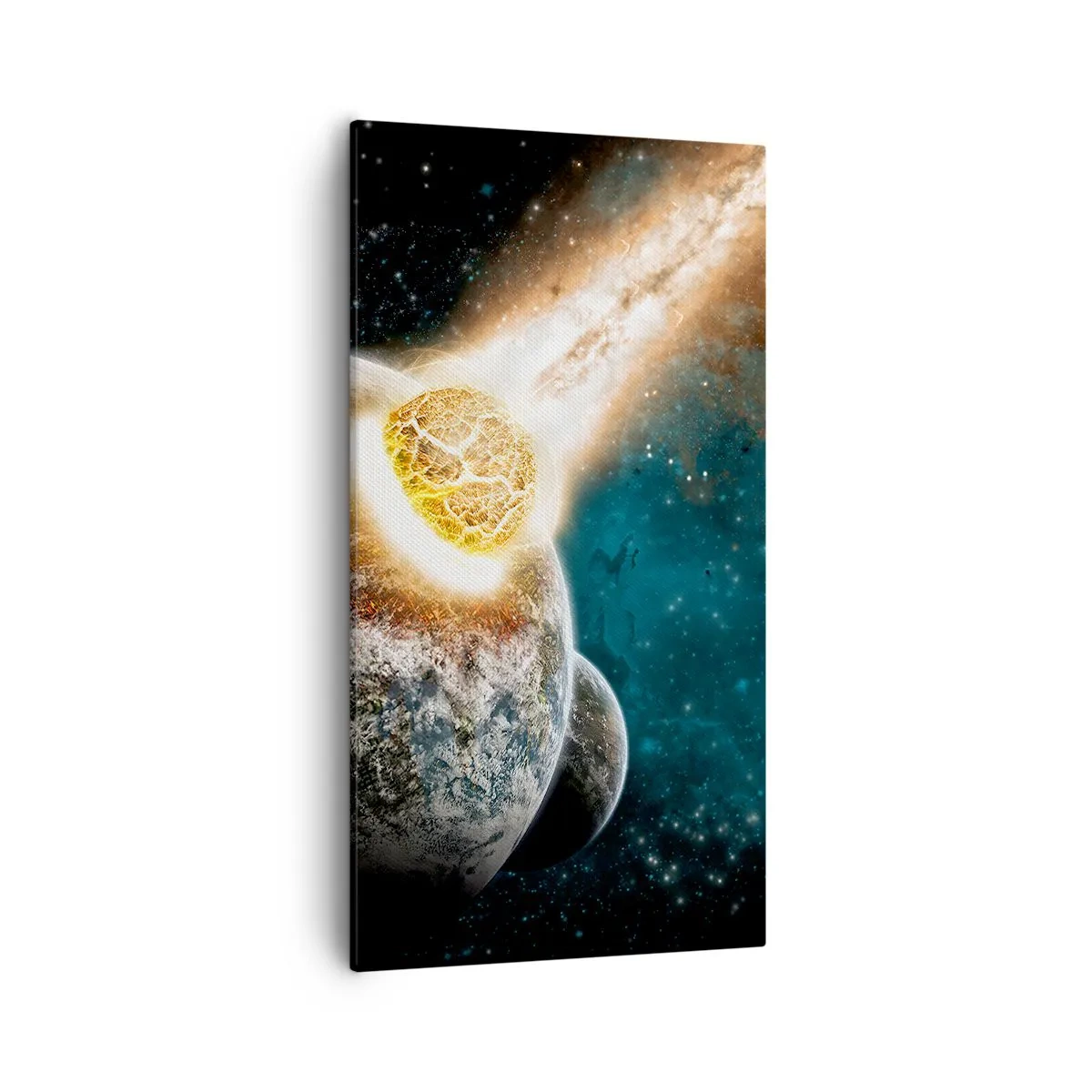 Canvastavla - Bild på duk - Förödelse eller födsel? - 55x100 cm