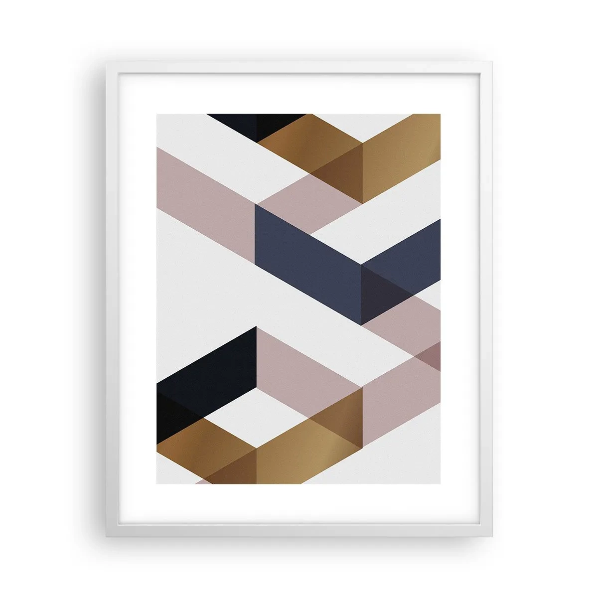 Affisch i vit ram - Plan och vinklar - 40x50 cm