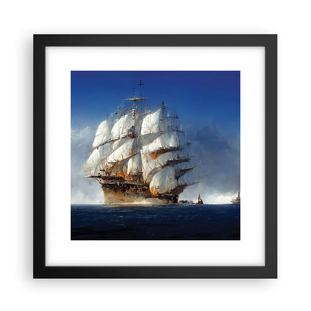 Affisch i svart ram - The great glory! - 30x30 cm
