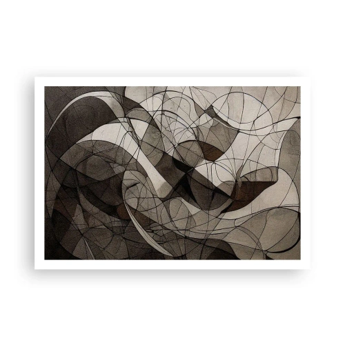 Affisch - Cirkulation av jordens färger - 100x70 cm