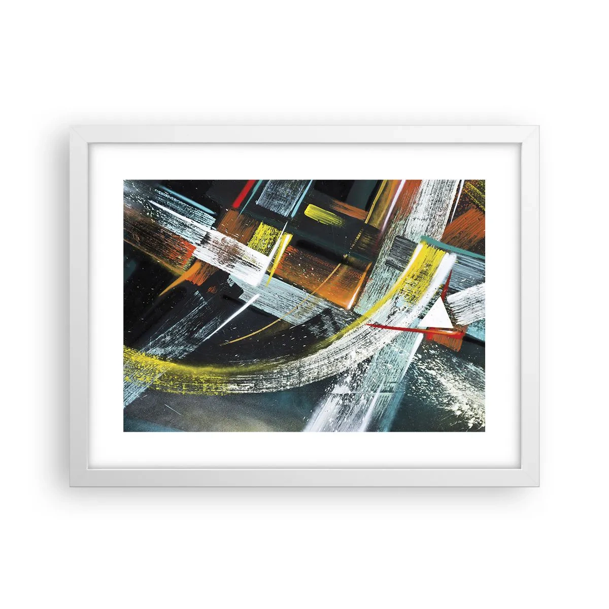 Affisch i vit ram - Rörelsens energi - 40x30 cm