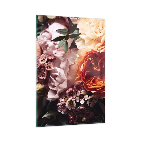 Glastavla - Bild på glas - Omgärdade av skönhet - 80x120 cm