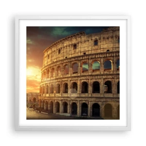 Affisch i vit ram - Kolossalt intryck - 50x50 cm