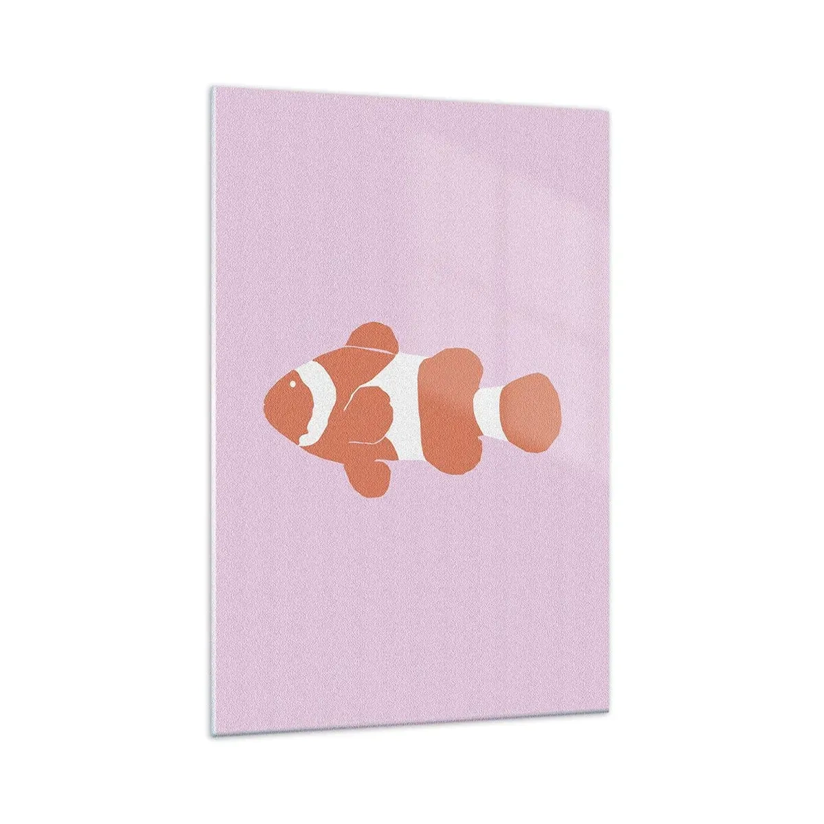 Glastavla - Bild på glas - Korall passar henne bra - 70x100 cm