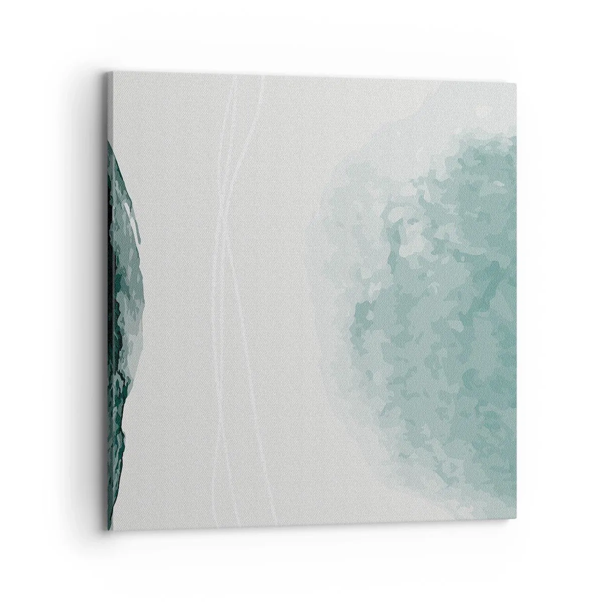 Canvastavla - Bild på duk - Ett möte med dimma - 70x70 cm