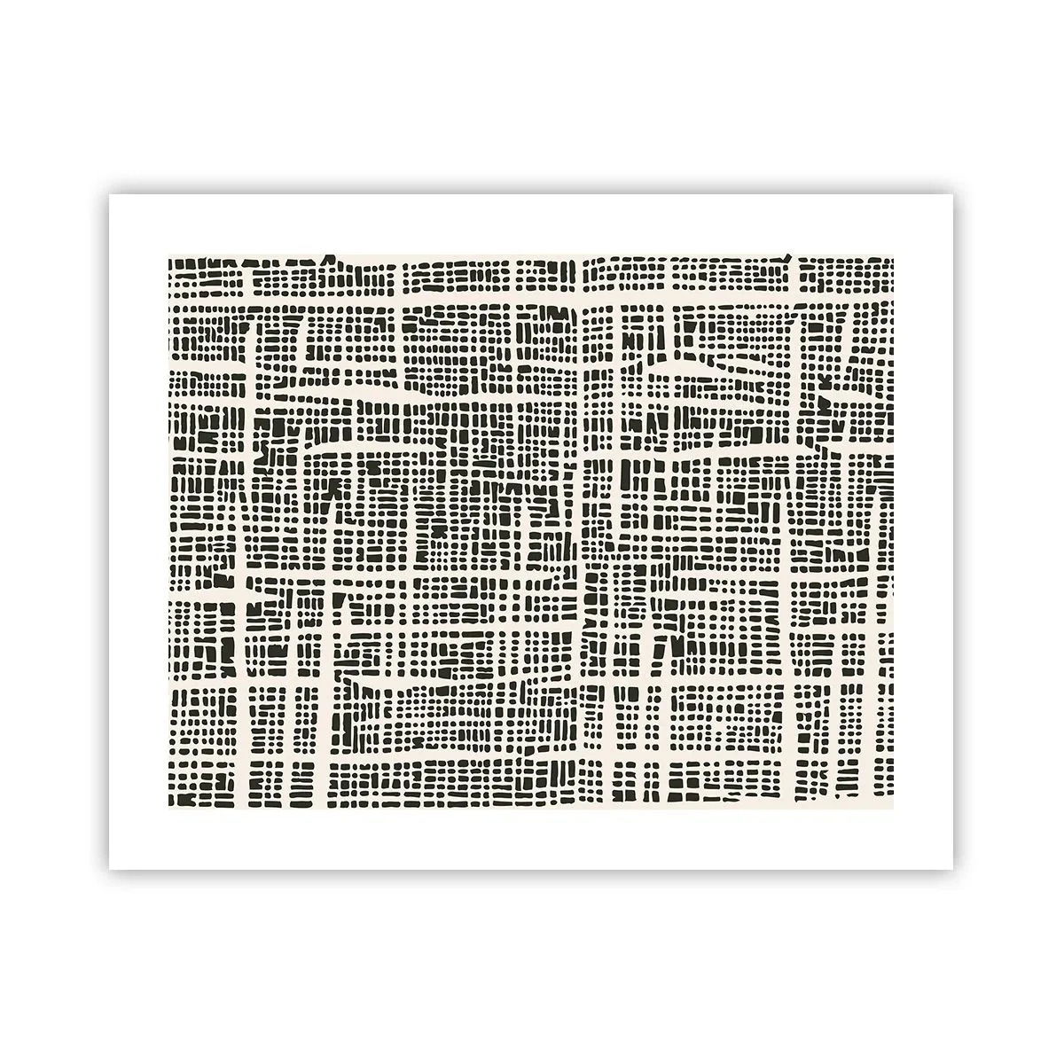 Affisch - Vävd komposition - 50x40 cm