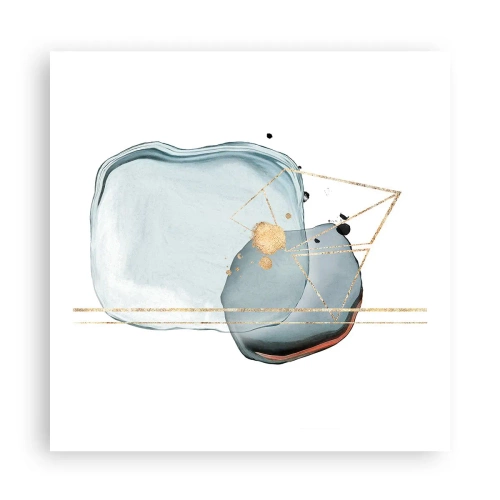 Affisch - En studie av droppar - 60x60 cm
