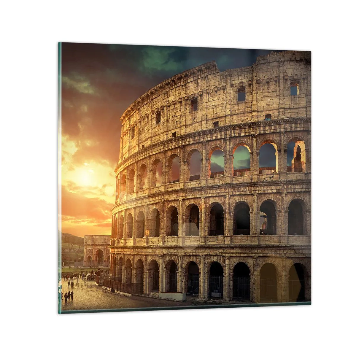 Glastavla - Bild på glas - Kolossalt intryck - 70x70 cm