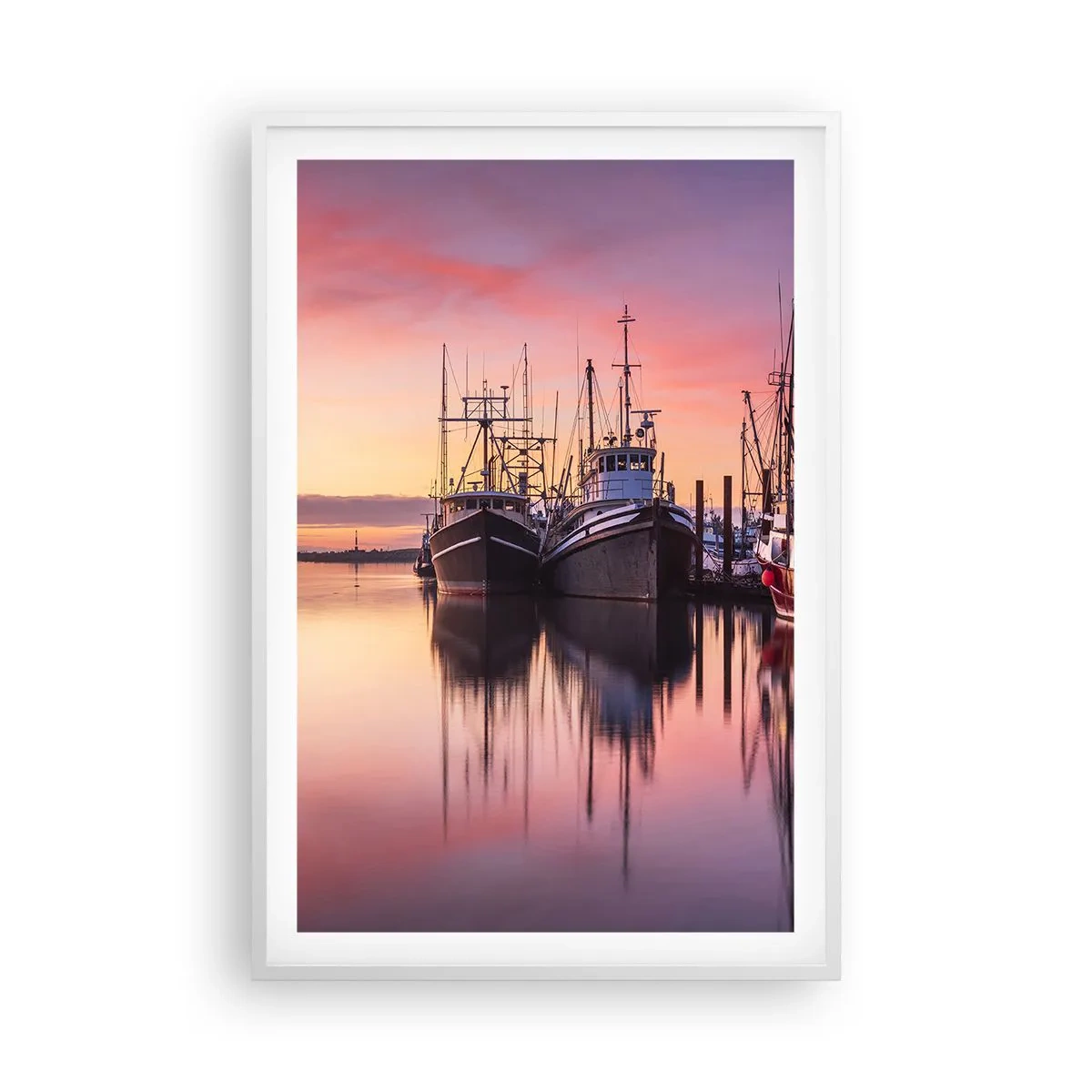 Affisch i vit ram - Inför nästa dag - 61x91 cm