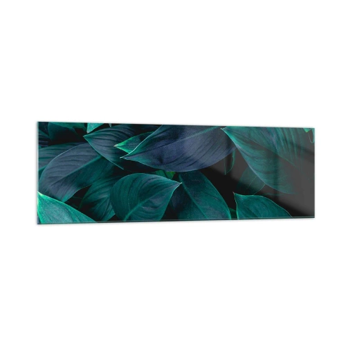 Glastavla - Bild på glas - Grönskan själv - 160x50 cm