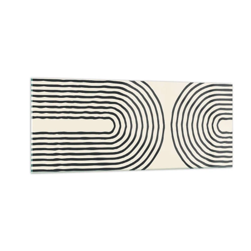 Glastavla - Bild på glas - Om en stund... - 100x40 cm