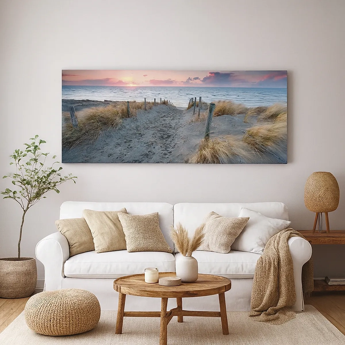 Canvastavla - Bild på duk - Utspilld skenregnbåge... - 30x30 cm