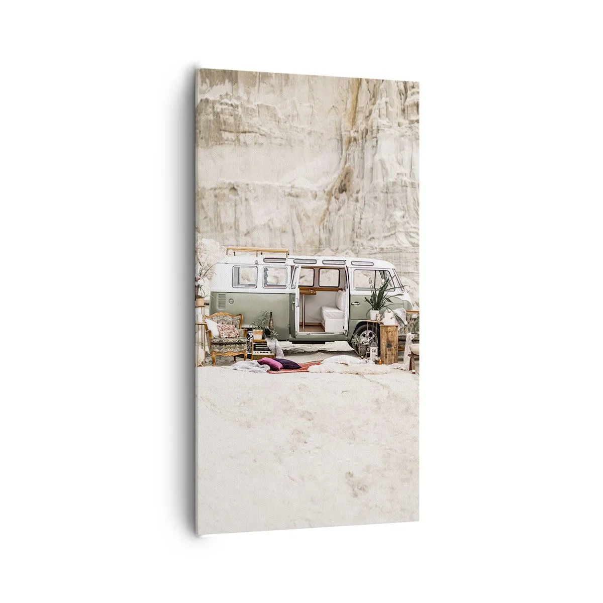 Canvastavla - Bild på duk - Dags att börja resan - 65x120 cm