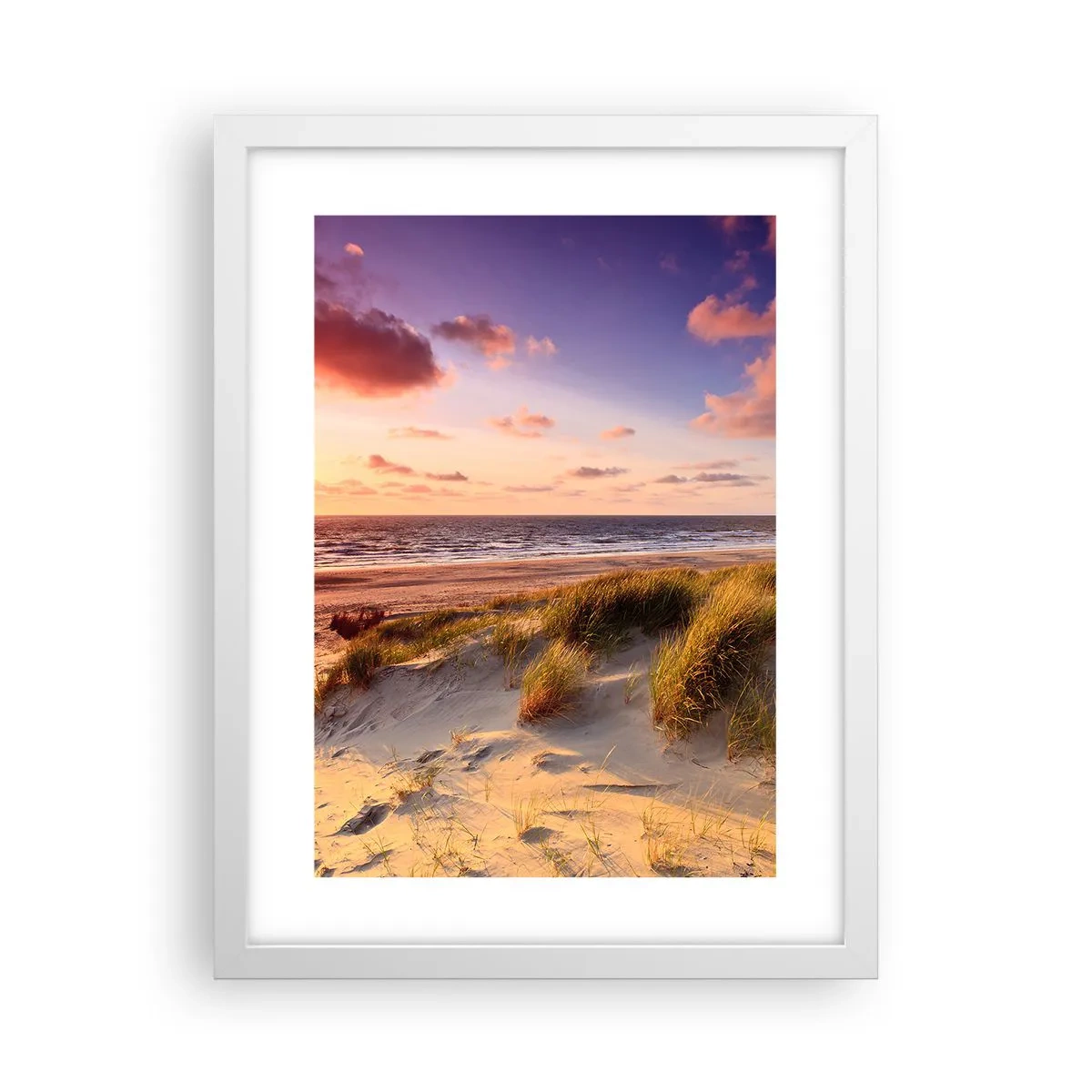 Affisch i vit ram - Luften luktar sommar - 30x40 cm