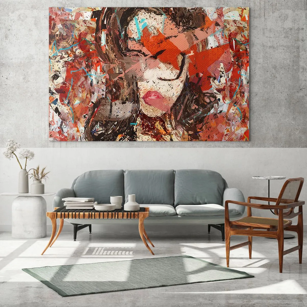 Glastavla - Bild på glas - Ingen vet på riktigt hurdan du är - 70x50 cm
