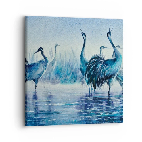 Canvastavla - Bild på duk - Morgonmöte - 30x30 cm