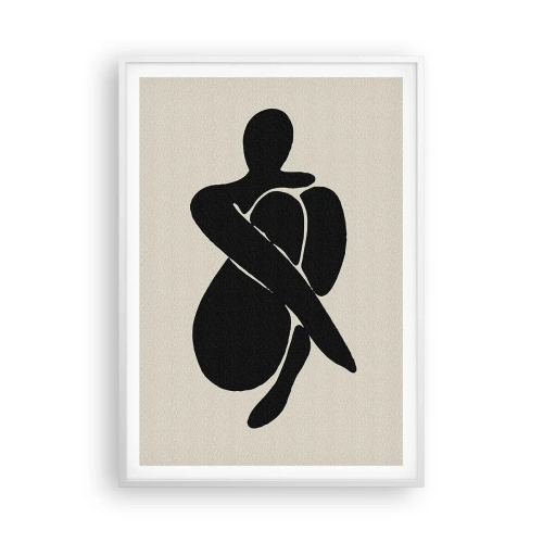 Affisch i vit ram - I min egen famn - 70x100 cm