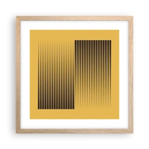 Affisch i ram av ljusek - Motsatsernas kvadrat - 40x40 cm