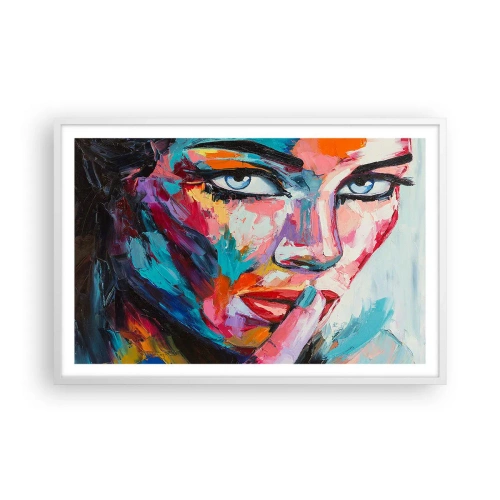 Affisch i vit ram - Vår första hemlighet - 91x61 cm