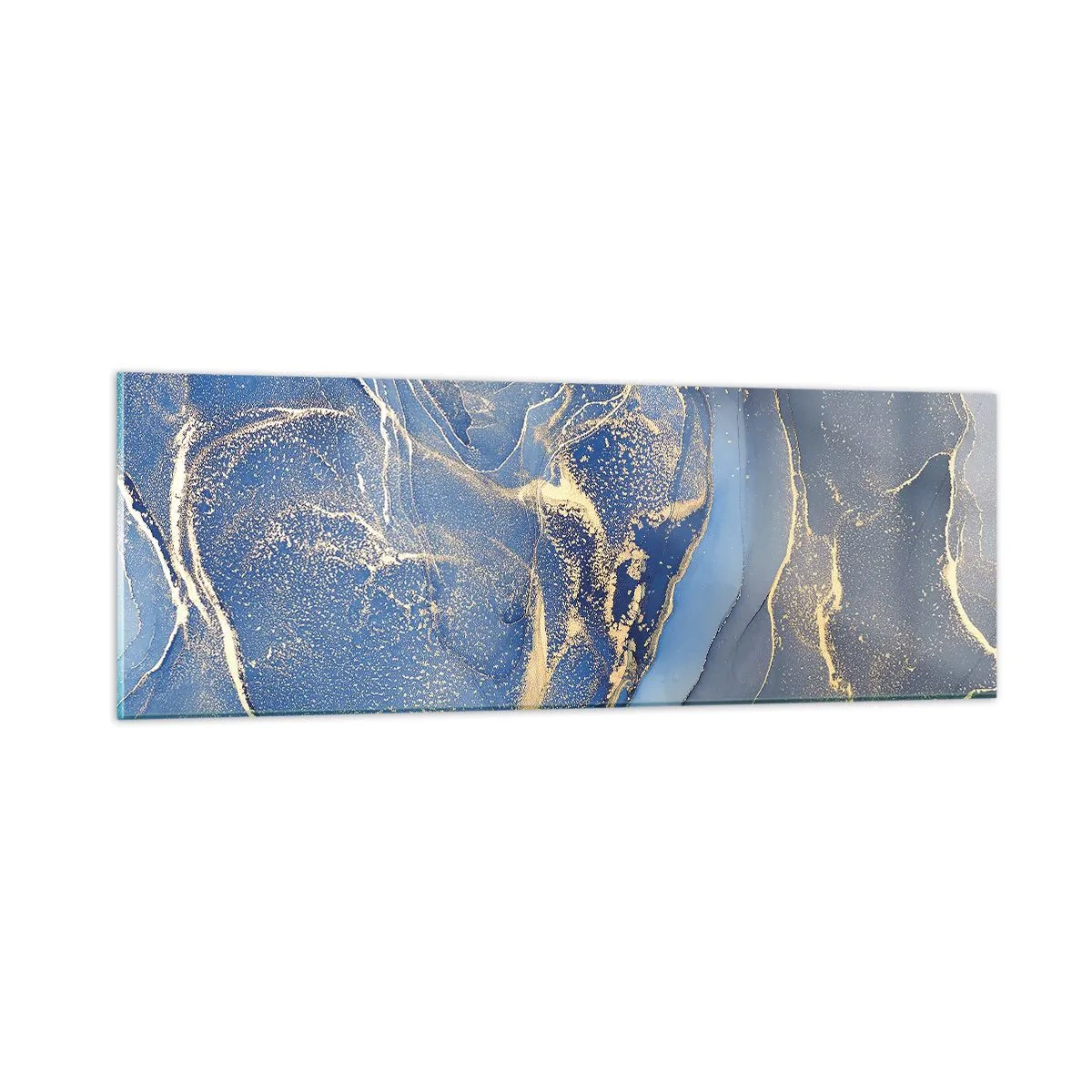 Glastavla - Bild på glas - Gulddamm - 90x30 cm