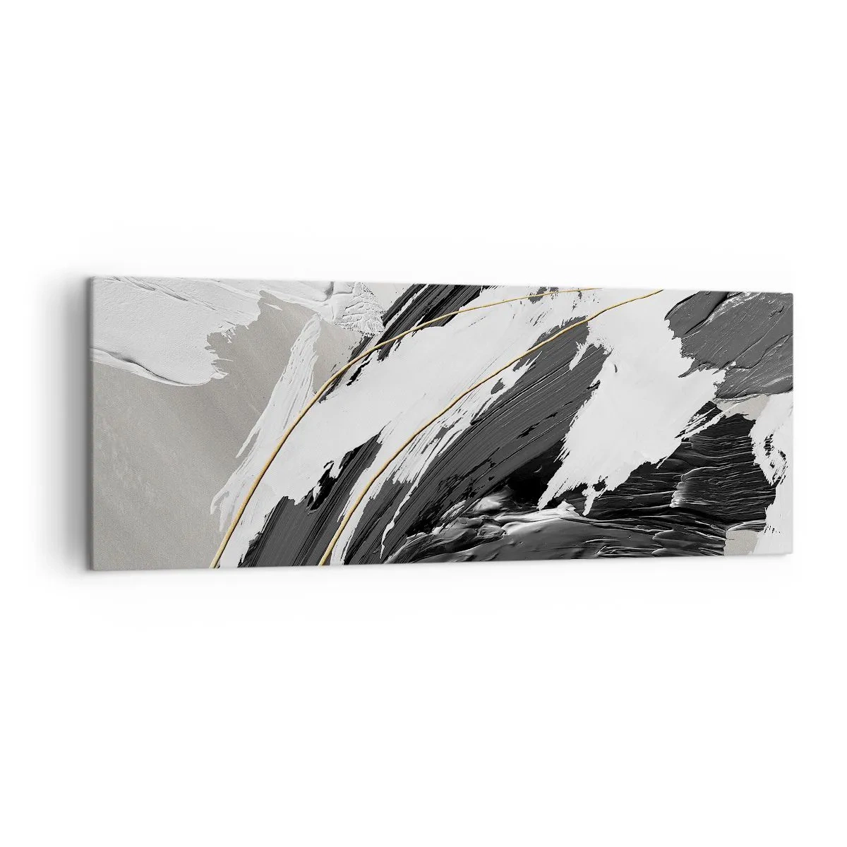 Canvastavla - Bild på duk - Storslagen abstraktion - 140x50 cm