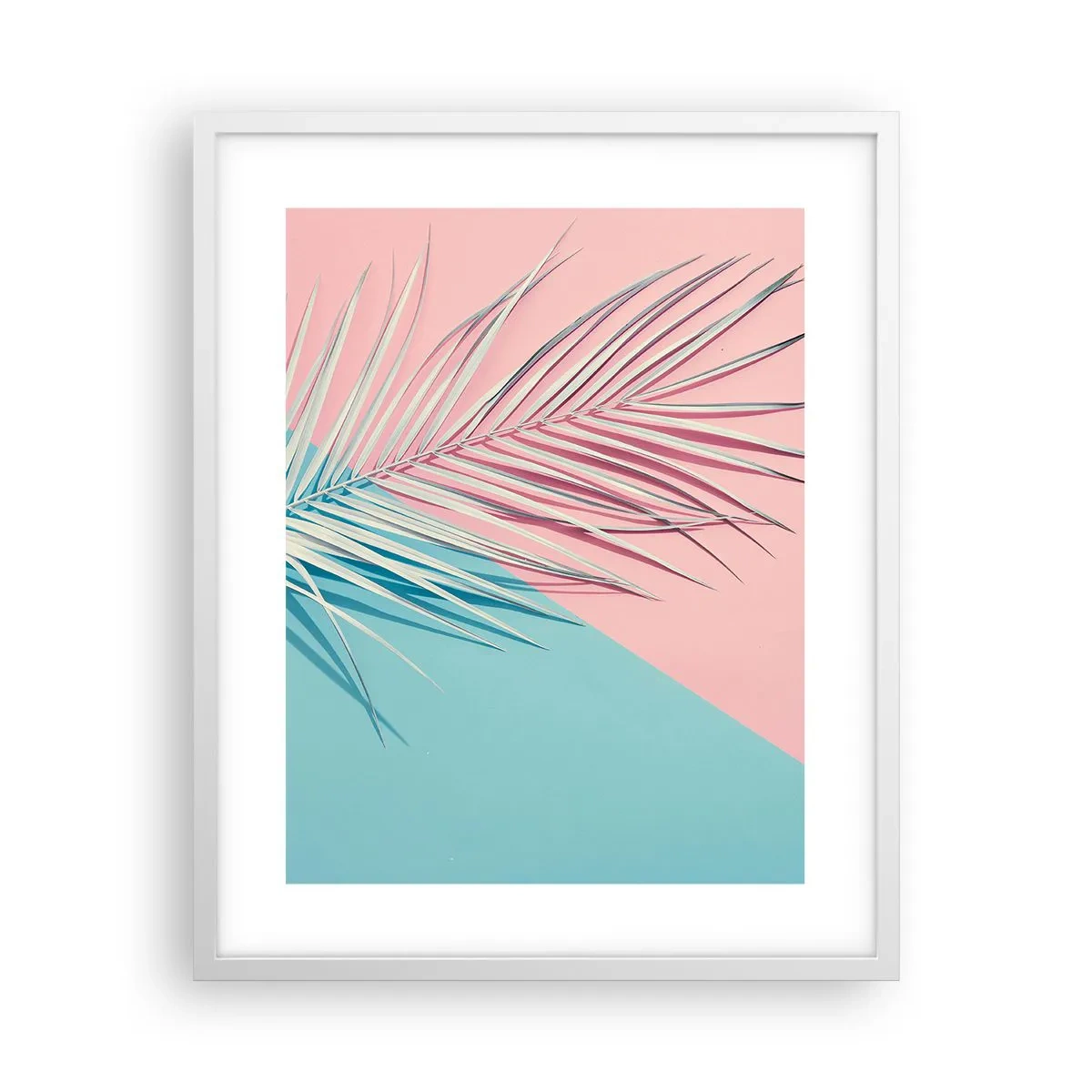 Affisch i vit ram - Tropisk impression - 40x50 cm