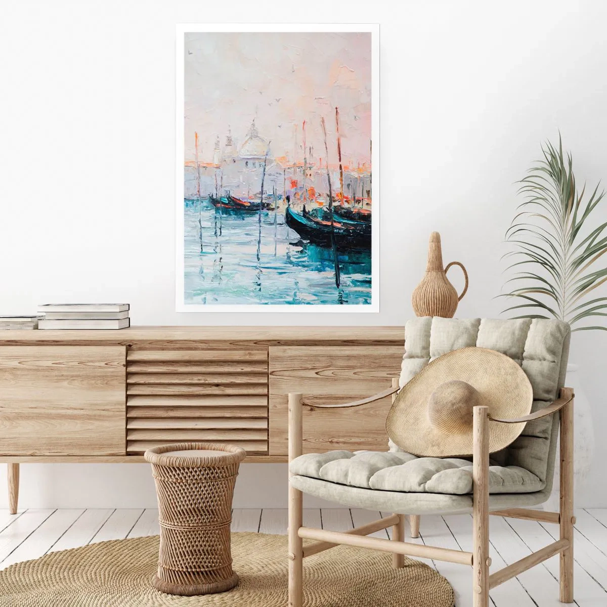 Affisch - Bortom vatten, bortom dimma - 40x50 cm