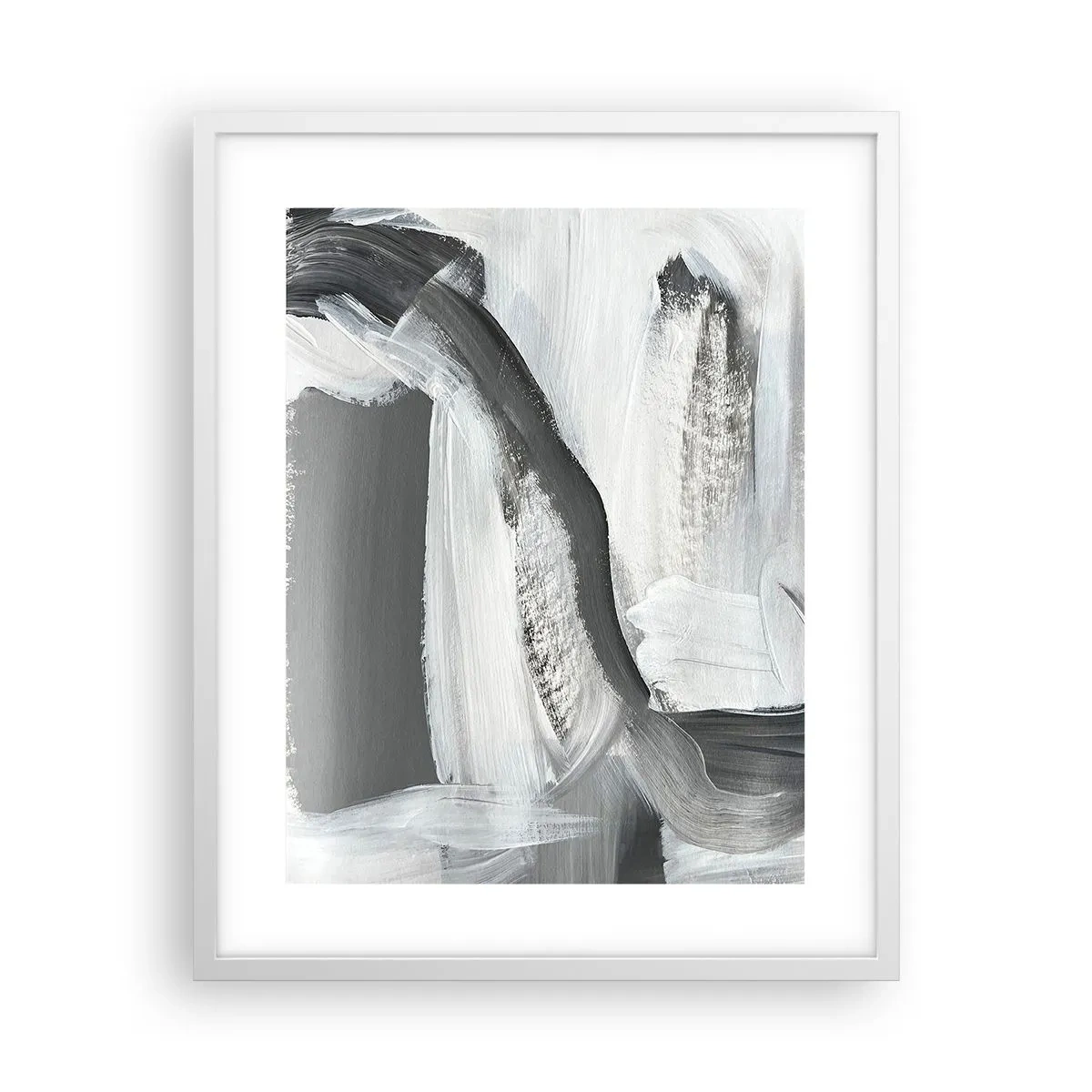Affisch i vit ram - Med bestämd rörelse - 40x50 cm
