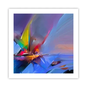 Affisch - Snabb som en fågel - 50x50 cm
