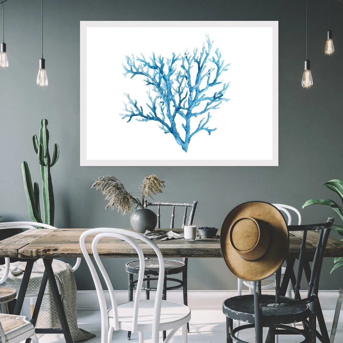 Affisch - Marin filigran - 91x61 cm