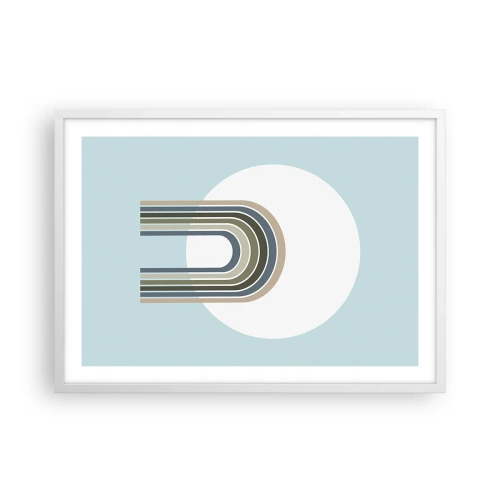 Affisch i vit ram - Ostoppad attraktionskraft - 70x50 cm