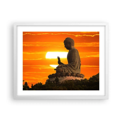 Affisch i vit ram - Utan rädsla för världen - 50x40 cm