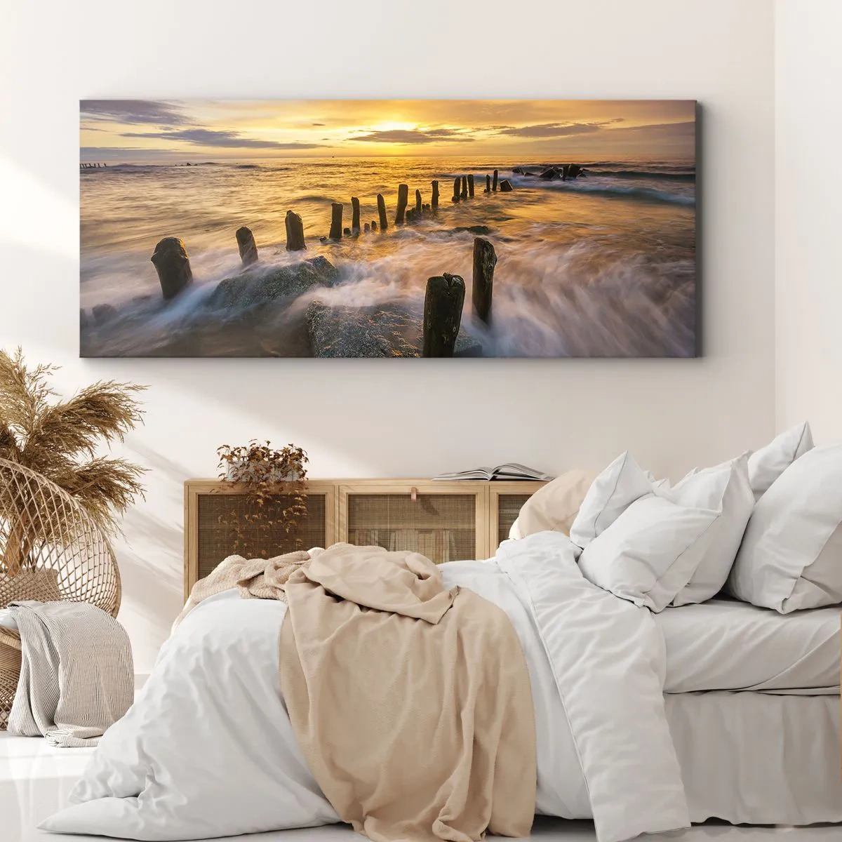 Canvastavla - Bild på duk - Östersjöns råa skönhet - 100x40 cm