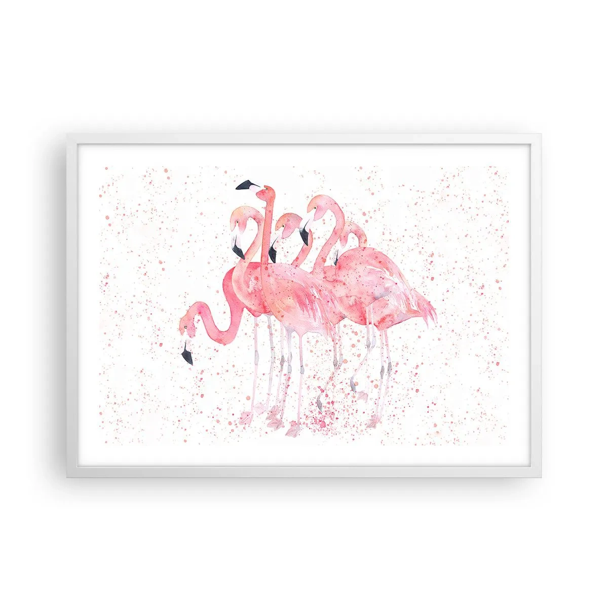 Affisch i vit ram - Rosa bandet - 70x50 cm