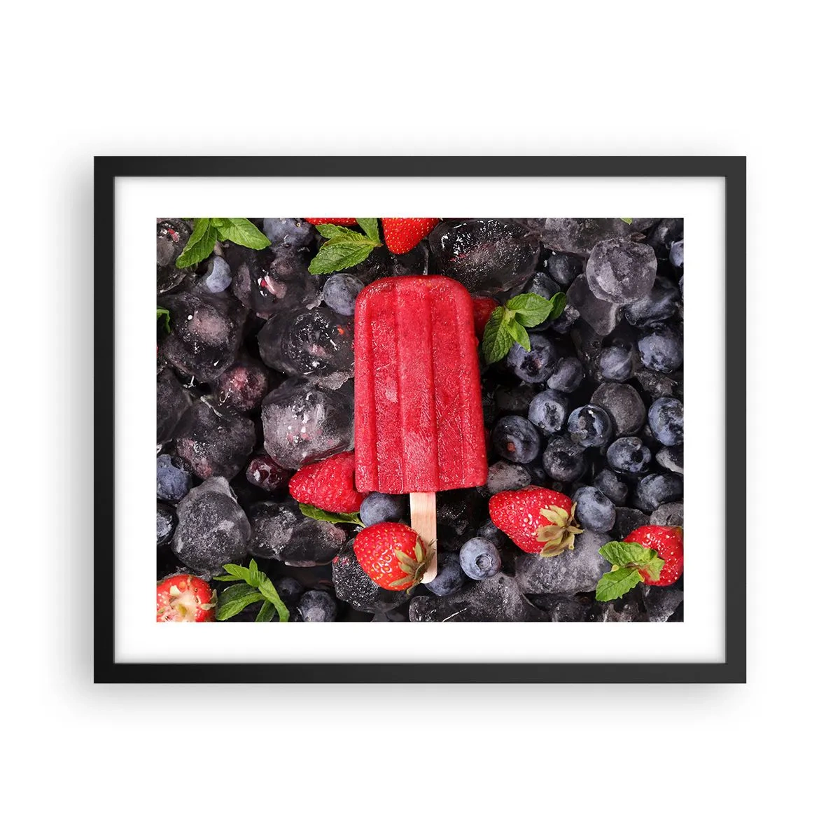 Affisch i svart ram - En smak av varm sommar - 50x40 cm