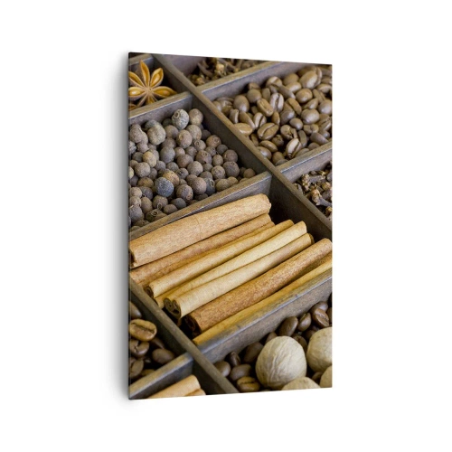Canvastavla - Bild på duk - Aromskattekista - 80x120 cm