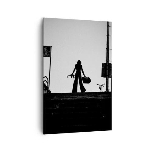 Canvastavla - Bild på duk - Stadsvandring - 80x120 cm