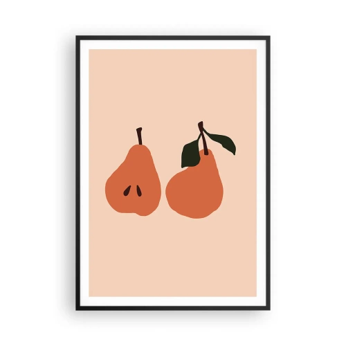 Affisch i svart ram - Bara sötma - 70x100 cm