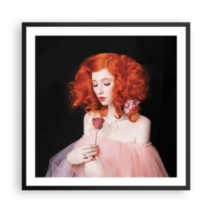 Affisch i svart ram - I Barockstil - 60x60 cm