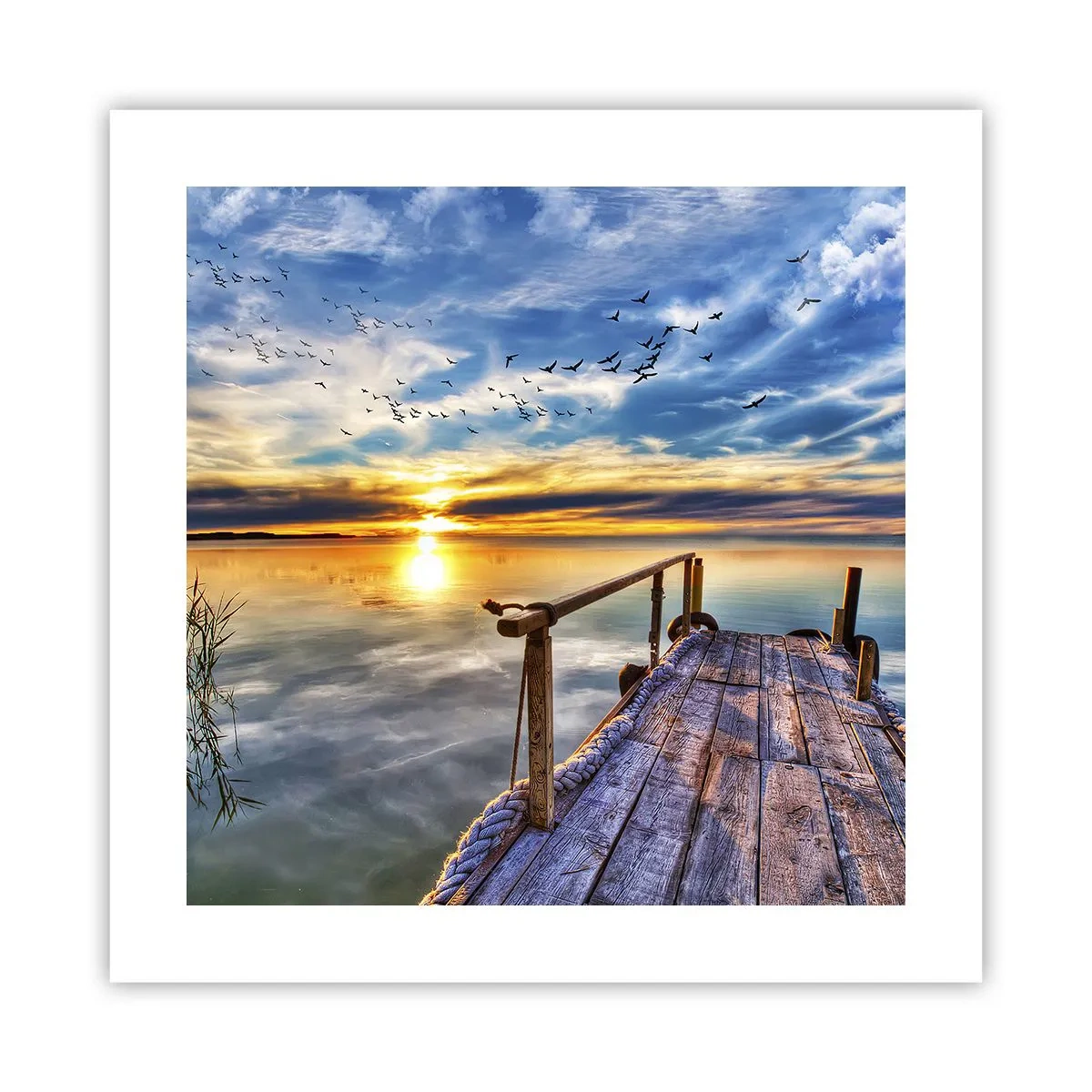 Affisch - Vinden lägger sig - 40x40 cm