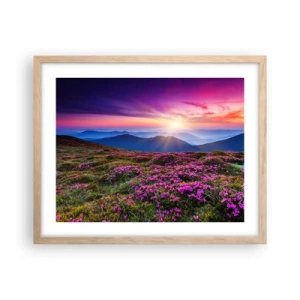 Affisch i ram av ljusek - Doftande örter - 50x40 cm